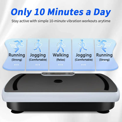 Hophorse Vibratory Plate Exercise Machine Curve 400Lbs, Home Gym Fitness Equipment,Home Gym Kit with Bluetooth,Mother'S Day Gift Ideas Summervibes
